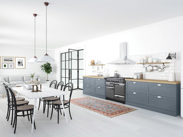 RS16455_Falcon Leckford Deluxe 110 Dual Fuel in Slate with Stainless Steel unbranded Falcon hood in dark grey kitchen-original.jpg