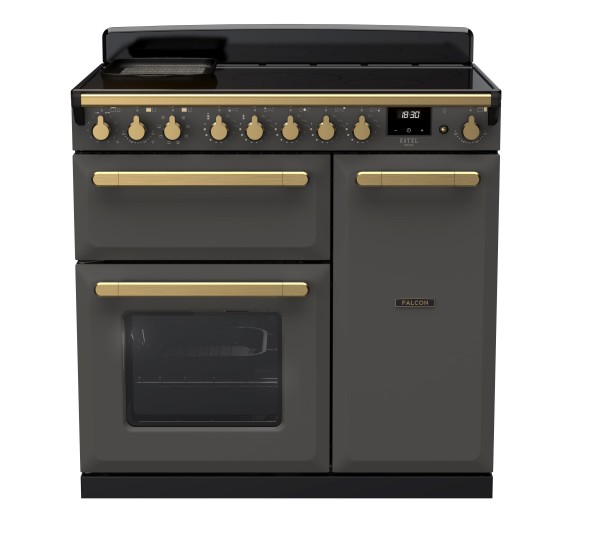 RS30023_ESDL90EIPSLTAB-E1-Falcon Estel Deluxe 90 Induction-Slate-Antique Brass-Front view.jpg