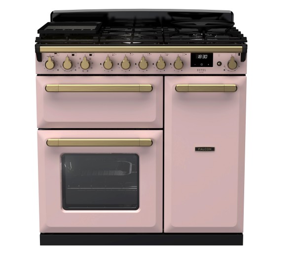 RS30017_ESDL90DFPPPKAB-E1-Falcon Estel Deluxe 90 Dual Fuel-Pale Pink-Antique Brass-Front view.jpg