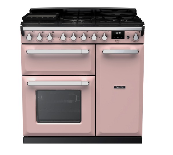 RS30016_ESDL90DFPPPKCM-E1-Falcon Estel Deluxe 90 Dual Fuel-Pale Pink-Chrome-Front view.jpg