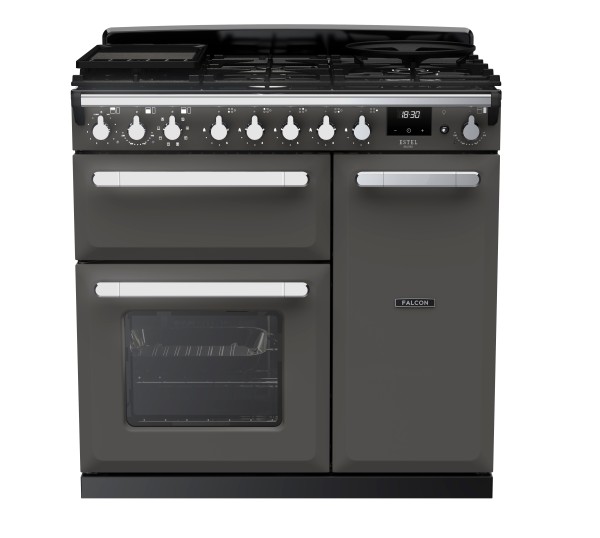 RS30020_ESDL90DFPSLTCM-E1-Falcon Estel Deluxe 90 Dual Fuel-Slate-Chrome-Front view.jpg