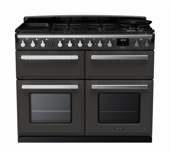 RS30116_ESDLB110DFPSLTCM-E1-Falcon Estel Deluxe 110 Dual Fuel-Slow cook oven-Slate-Chrome-Front view.jpg