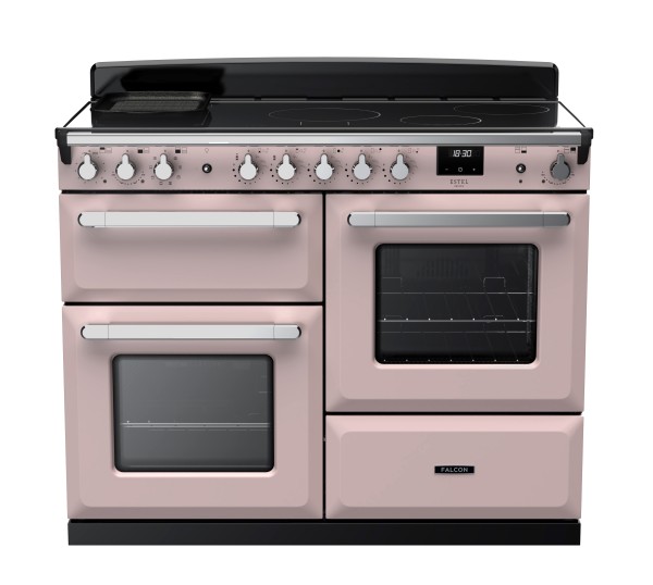 RS30082_ESDLO110EIPPPKCM-E1-Falcon Estel Deluxe 110 Induction-Proving drawer-Pale Pink-Chrome-Front view.jpg