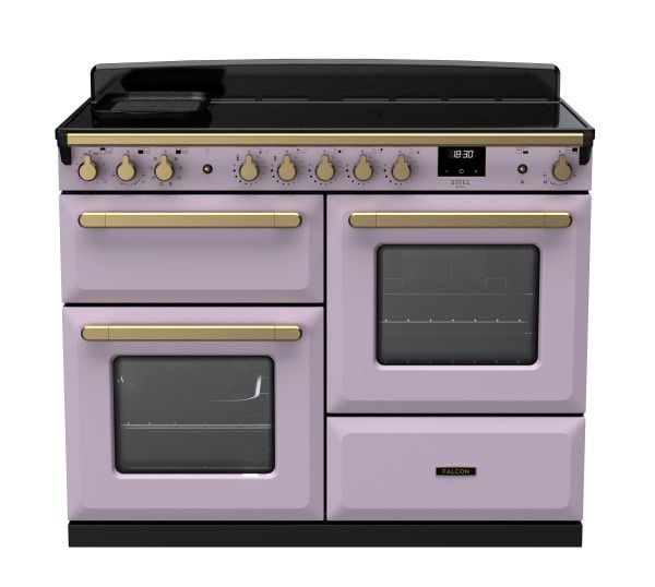 RS30067_ESDLO110EIPHTHAB-E1-Falcon Estel Deluxe 110 Induction-Proving drawer-Heather-Antique Brass-Front view.jpg