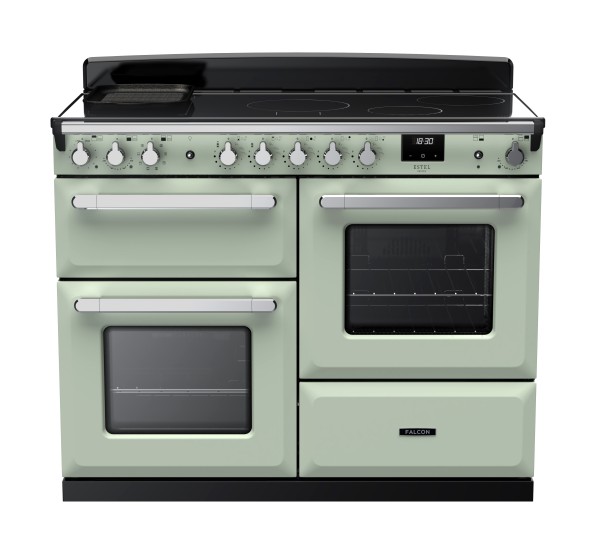 RS30070_ESDLO110EIPMNTCM-E1-Falcon Estel Deluxe 110 Induction-Proving drawer-Mint-Chrome-Front view.jpg