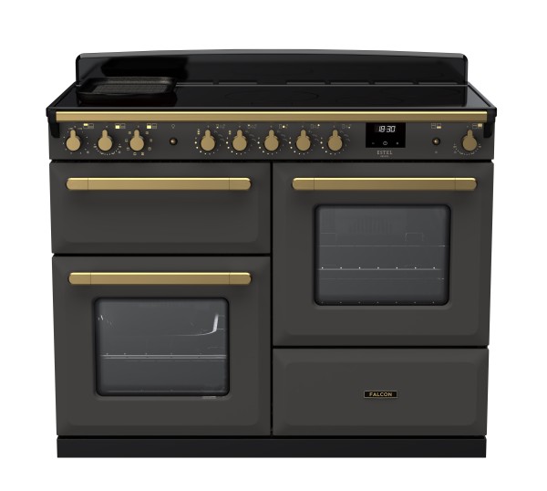 RS30087_ESDLO110EIPSLTAB-E1-Falcon Estel Deluxe 110 Induction-Proving drawer-Slate-Antique Brass-Front view.jpg