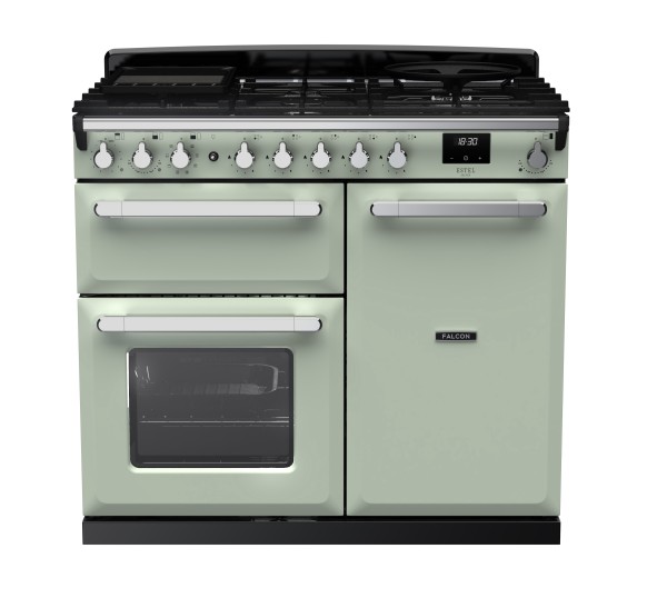 RS30036_ESDL100DFPMNTCM-E1-Falcon Estel Deluxe 100 Dual Fuel-Mint-Chrome-Front view.jpg