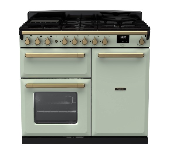 RS30037_ESDL100DFPMNTAB-E1-Falcon Estel Deluxe 100 Dual Fuel-Mint-Antique Brass-Front view.jpg