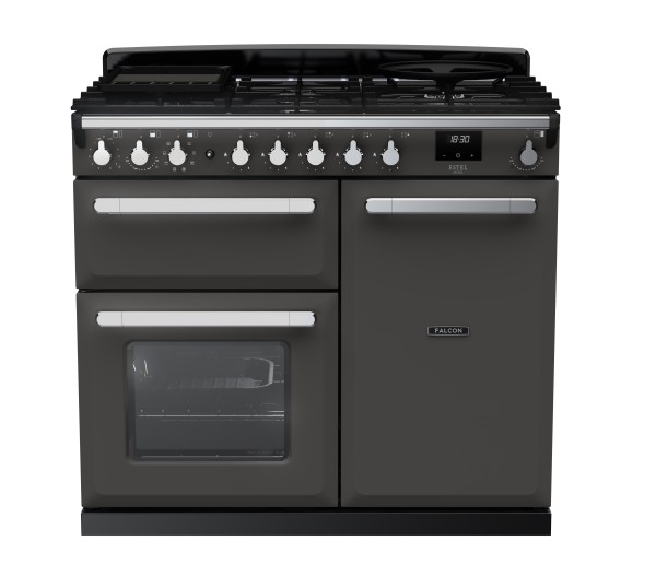 RS30052_ESDL100DFPSLTCM-E1-Falcon Estel Deluxe 100 Dual Fuel-Slate-Chrome-Front view.jpg