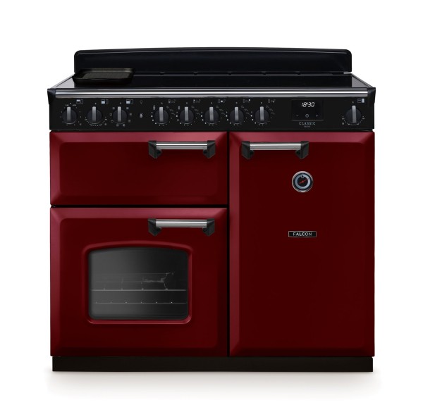 Kuchnia indukcyjna Falcon Classic Deluxe 100 - Bordowy / Chrom