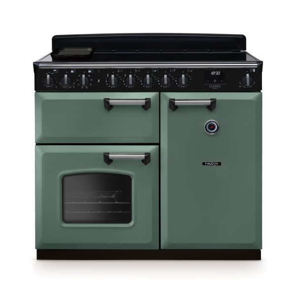 Kuchnia indukcyjna Falcon Classic Deluxe 100 - Zielony Mineral / Chrom