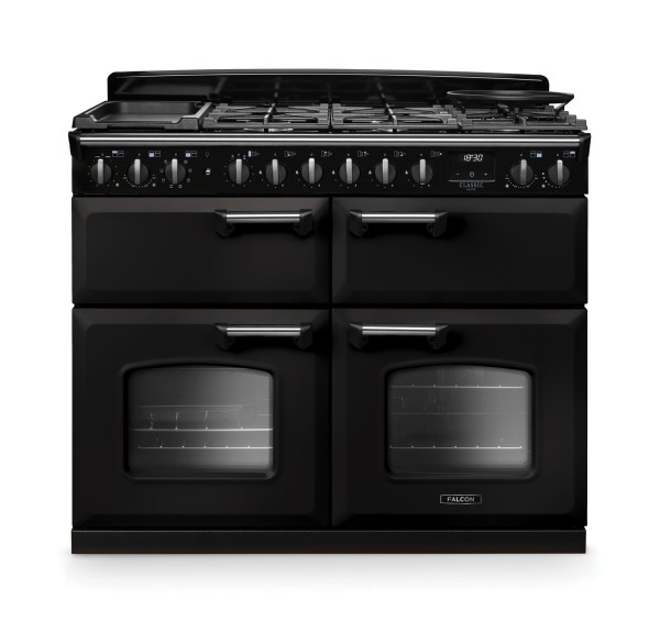 Kuchnia gazowo-elektryczna Falcon Classic Deluxe 110 Slow Cook - Czarny Charcoal / Chrom