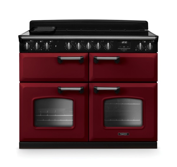 Kuchnia indukcyjna Falcon Classic Deluxe 110 Slow Cook - Bordowy / Chrom