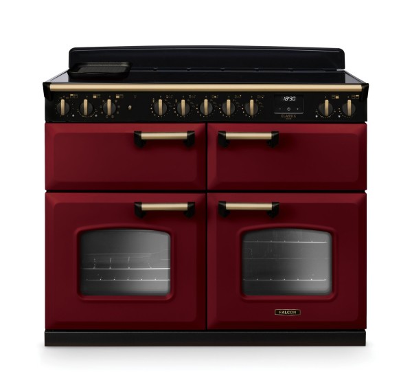 Kuchnia indukcyjna Falcon Classic Deluxe 110 Slow Cook - Bordowy / Antyczny Mosiądz