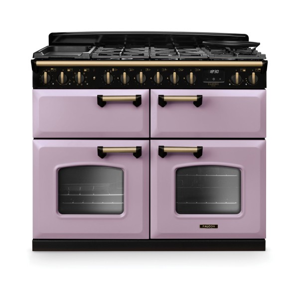 Kuchnia gazowo-elektryczna Falcon Classic Deluxe 110 Slow Cook - Wrzosowy / Antyczny Mosiądz