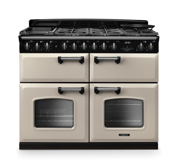 Kuchnia gazowo-elektryczna Falcon Classic Deluxe 110 Slow Cook - Kremowy / Chrom