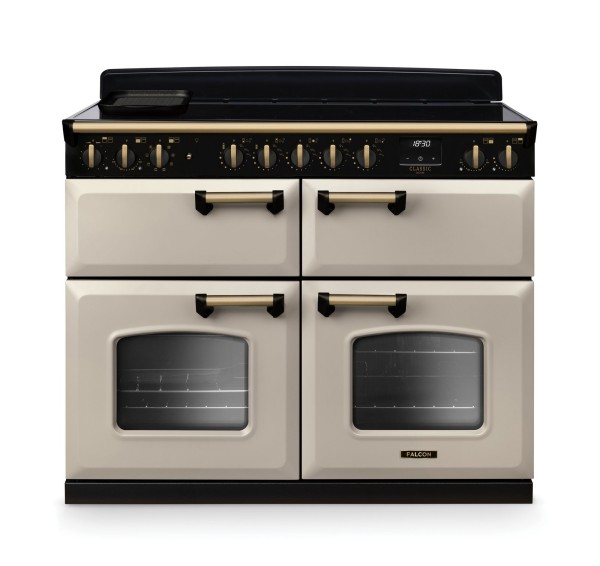 Kuchnia indukcyjna Falcon Classic Deluxe 110 Slow Cook - Kremowy / Antyczny Mosiądz