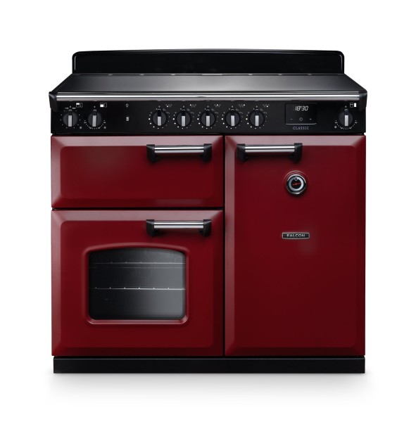 Kuchnia indukcyjna Falcon Classic 100 - Bordowy / Chrom